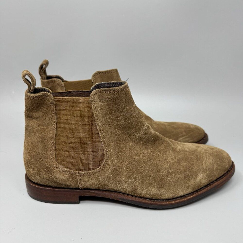 Johnston & Murphy GABRIELLE Slip On Chelsea Boots Brown Suede Size 8